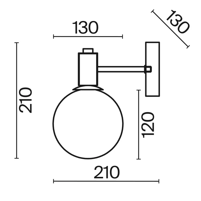 Бра Freya Globo FR5175WL-01BS
