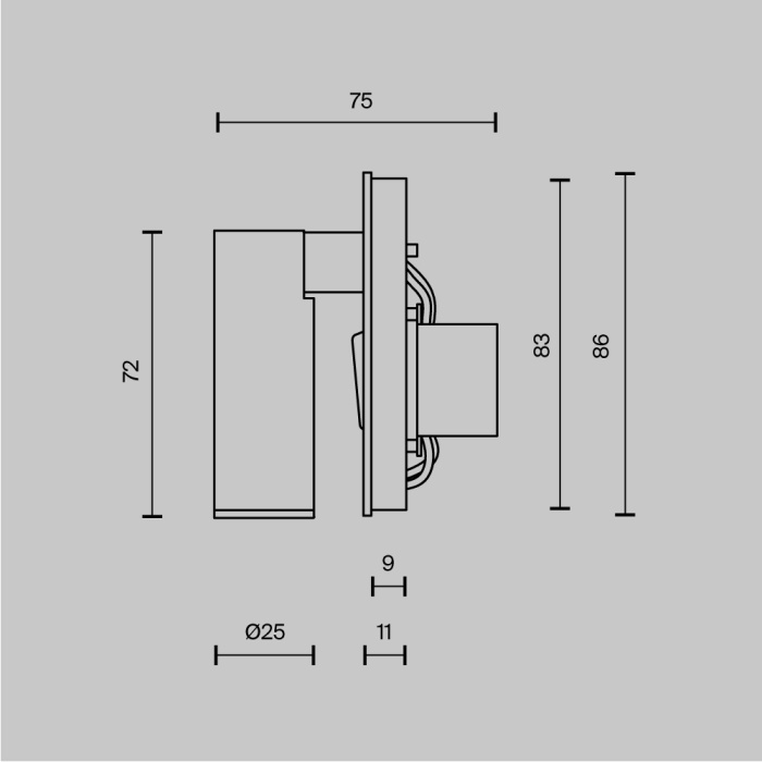 Настенный светильник Maytoni Mirax C040WL-L3W3K