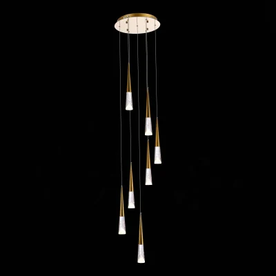 Люстра подвесная ST-Luce Золотистый/Прозрачный LED 7*3W 3000K SL6111.203.07