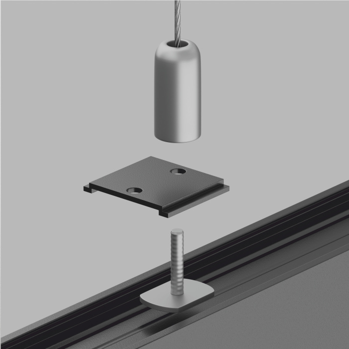 Крепление для троса S35 черное 1 шт. Maytoni TRA004HP-21B