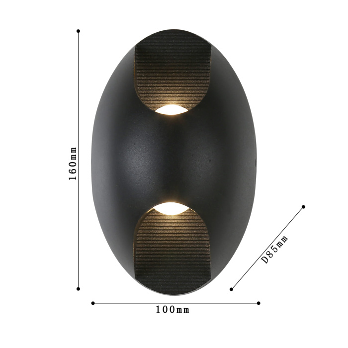 Уличный настенный светодиодный светильник Favourite Bidirect 2685-2W