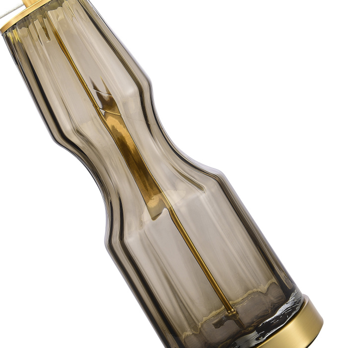 Прикроватная лампа ST-Luce Коньячный,Латунь/Серый E27 1*40W SL1005.704.01