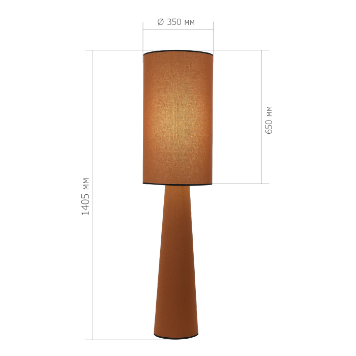 Светильник напольный ST-Luce Кирпичный/Кирпичный, Черный E27 1*40W SL1354.605.01