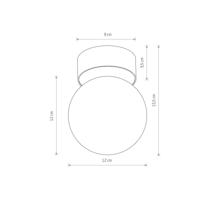 Потолочный cветильник Nowodvorski Kier S Satine Gold 10623