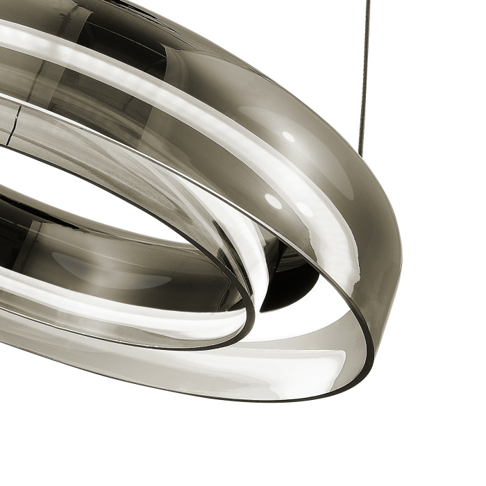 Светильник подвесной ST-Luce Черный/Дымчатый, Белый LED 1*18W 3000K SL6019.323.01