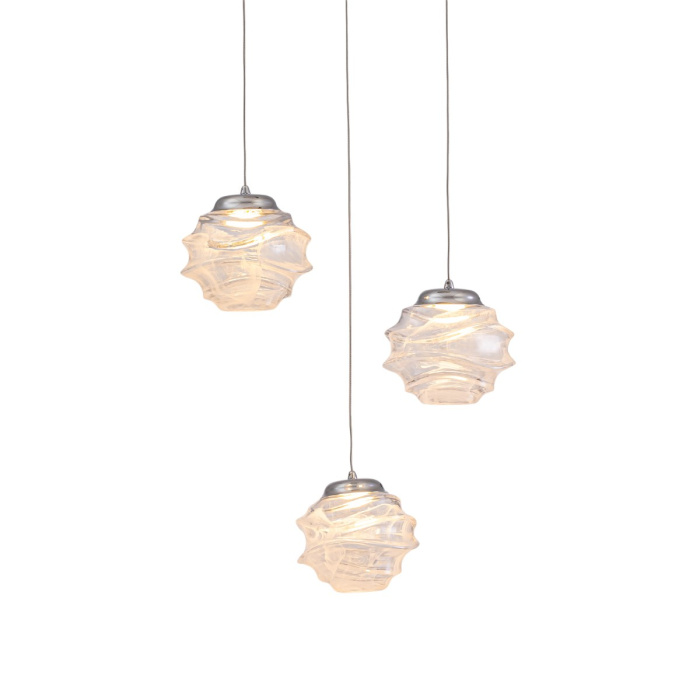 Подвесной светильник Delight Collection MD25030003 MD25030003-3A chrome/clear