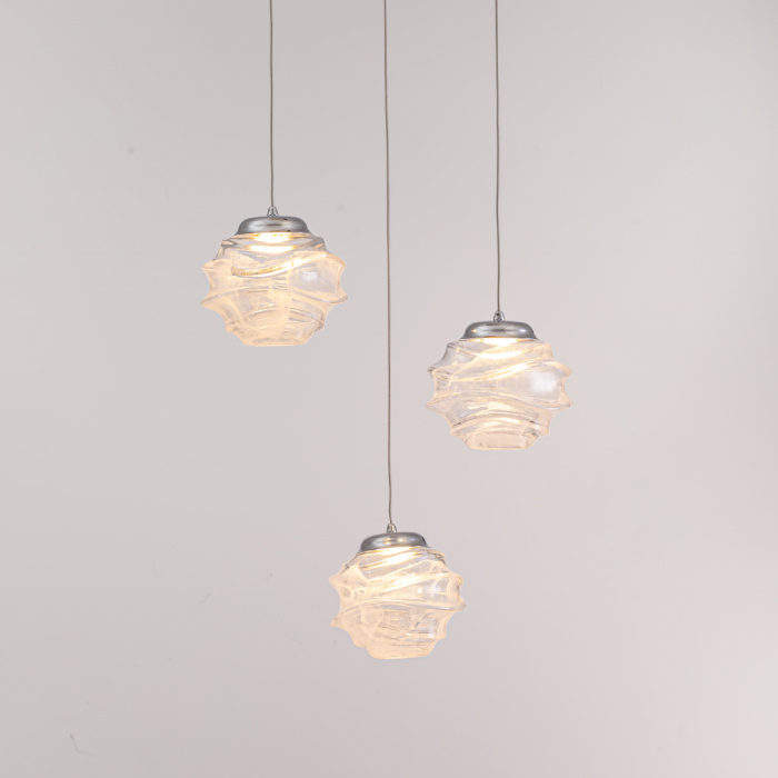 Подвесной светильник Delight Collection MD25030003 MD25030003-3A chrome/clear