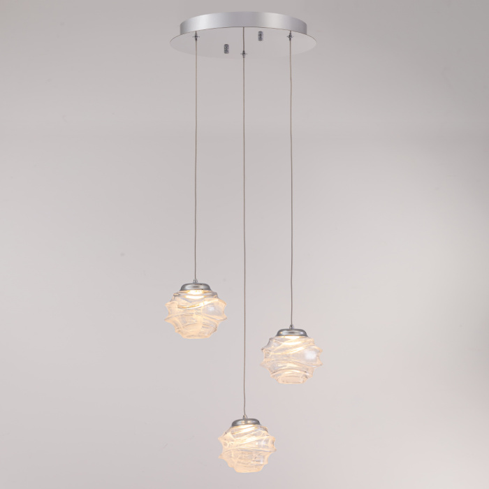 Подвесной светильник Delight Collection MD25030003 MD25030003-3A chrome/clear