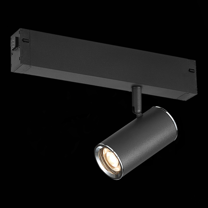 Светильник трековый Черный GU10 1*50W IP20 L104xW54xH111 180-240V Без ламп ST504.406.01