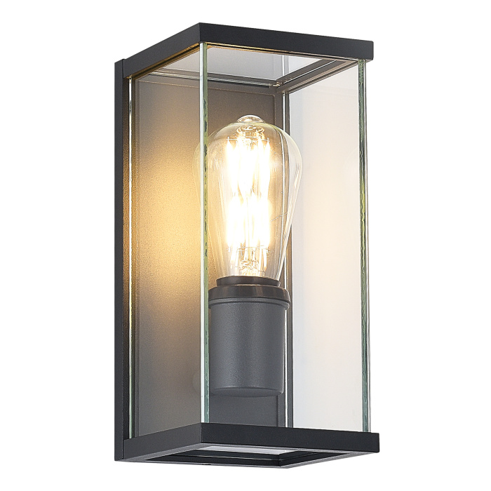 Светильник уличный настенный ST-Luce темно-серый E27 1*15W SL9019.701.01