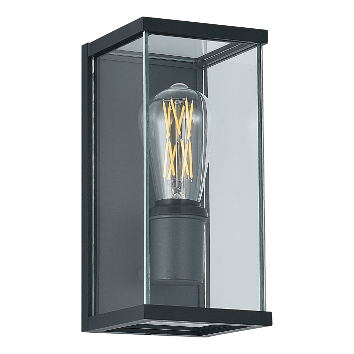 Светильник уличный настенный ST-Luce темно-серый E27 1*15W SL9019.701.01