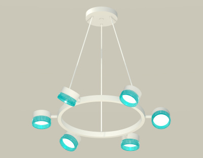 Комплект подвесного поворотного светильника с композитным хрусталем Ambrella light XB9191251