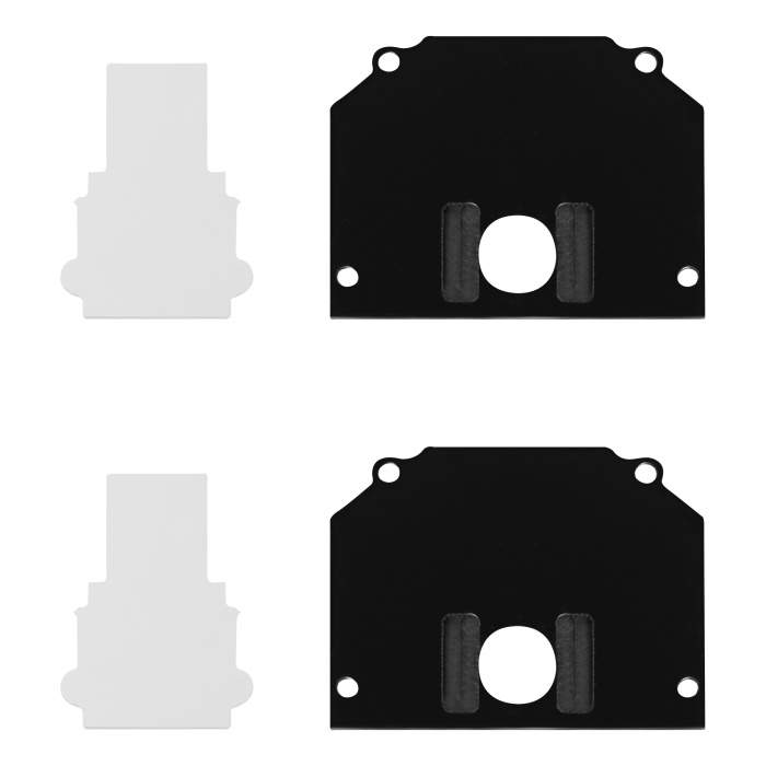 Торцевая заглушка (внешняя и внутрення 2+2шт) ST-Luce Черный ST047.489.02