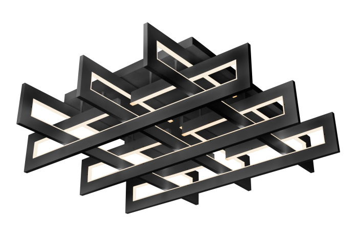 Потолочный светильник iLedex Stalker 9082-800*800-X 192W BK