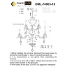 Люстра подвесная Omnilux Nureci OML-74903-18