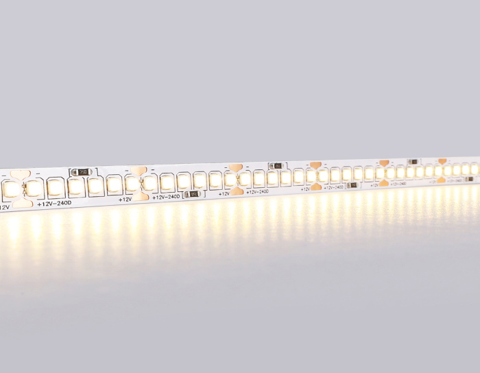 Светодиодная лента Ambrella Light GS1501 2835 240Led /19.2W m/12V IP20 3000K 5m/кратность резки 25mm Ambrella light GS1501