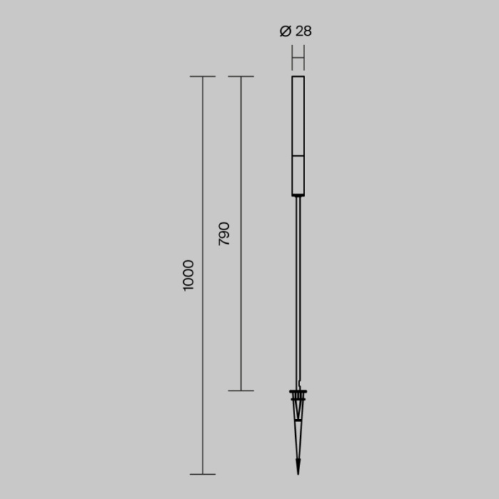 Грунтовый светильник Maytoni O487FL-L3GF3K1