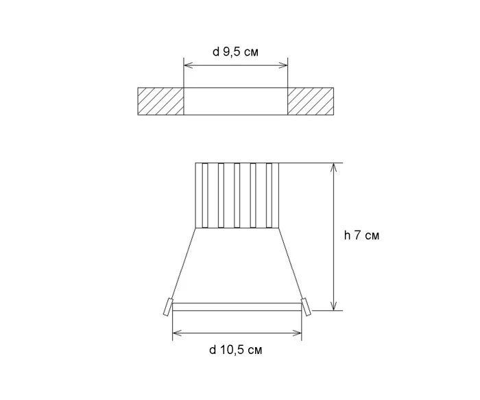 Светильник встраиваемый 2143 Kink Light