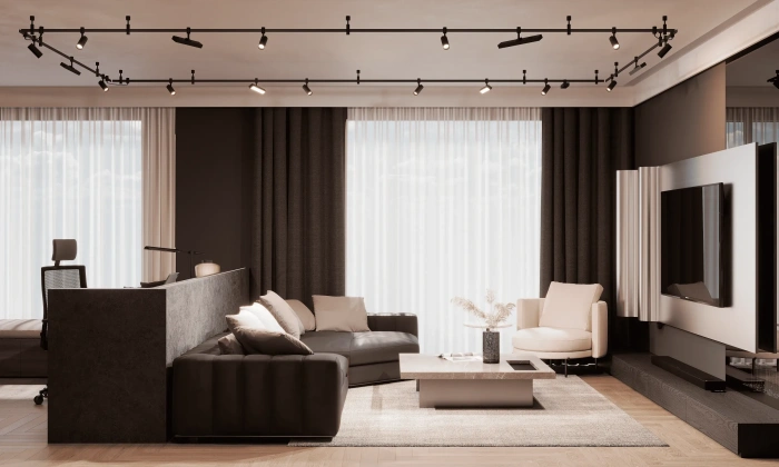 Шинопровод магнитный Crystal Lux CLT 0.117 01 L2000 BL