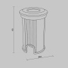 Тротуарный светильник Maytoni Flash O044DL-L1S3K3