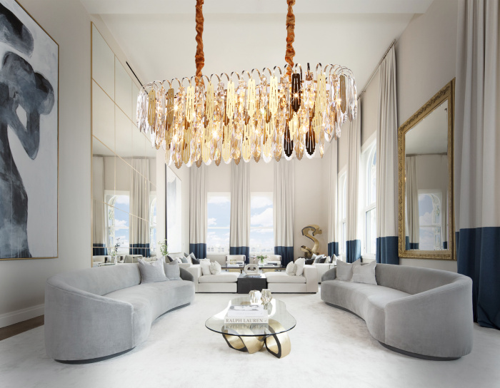 Подвесная люстра с хрусталем Ambrella light TR5260