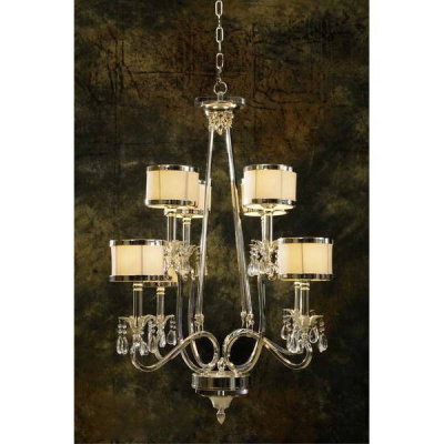 Подвесная люстра L&#039;Arte Luce Luxury Lombard L00518 с подвесками из хрусталя