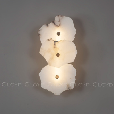 Бра Cloyd KNOSS W1 / выс. 35 см - алебастр - латунь (арт.20269)