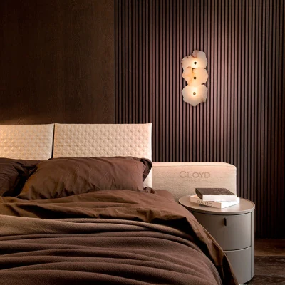 Бра Cloyd KNOSS W1 / выс. 35 см - алебастр - латунь (арт.20269)