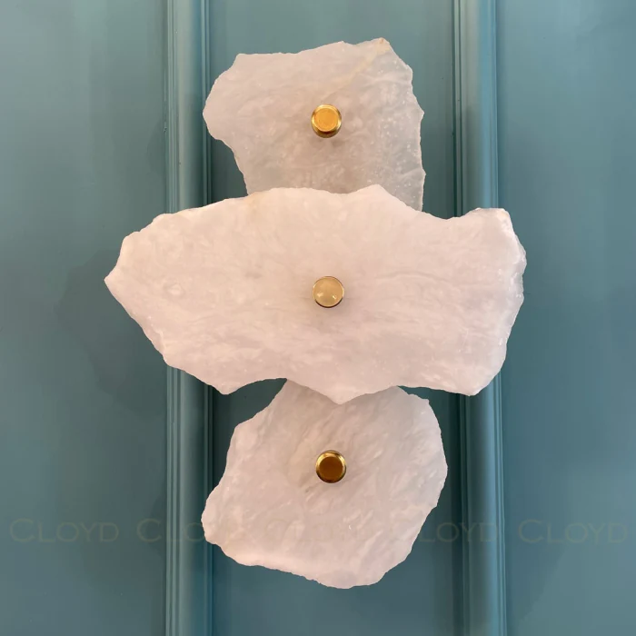 Бра Cloyd KNOSS W1 / выс. 35 см - алебастр - латунь (арт.20269)