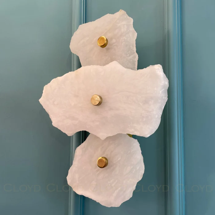 Бра Cloyd KNOSS W1 / выс. 35 см - алебастр - латунь (арт.20269)