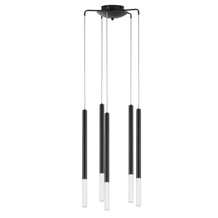Подвесная люстра TUBO LED 25W 1400LM 360G ЧЕРНЫЙ 4000K Lightstar L5T747147