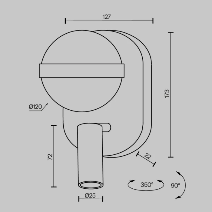 Настенный светильник Maytoni Dialogue MOD441WL-L8B3K