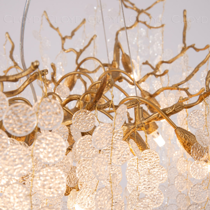 Люстра Cloyd HAOMA C6 / Ø40 см - латунь (арт.10978)