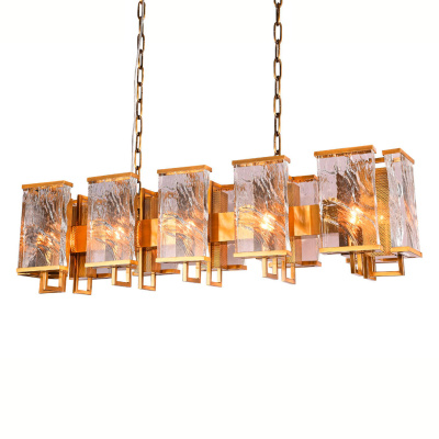 Люстра Cloyd MINERAL C12 / L115 см - хрусталь - латунь (арт.10527)