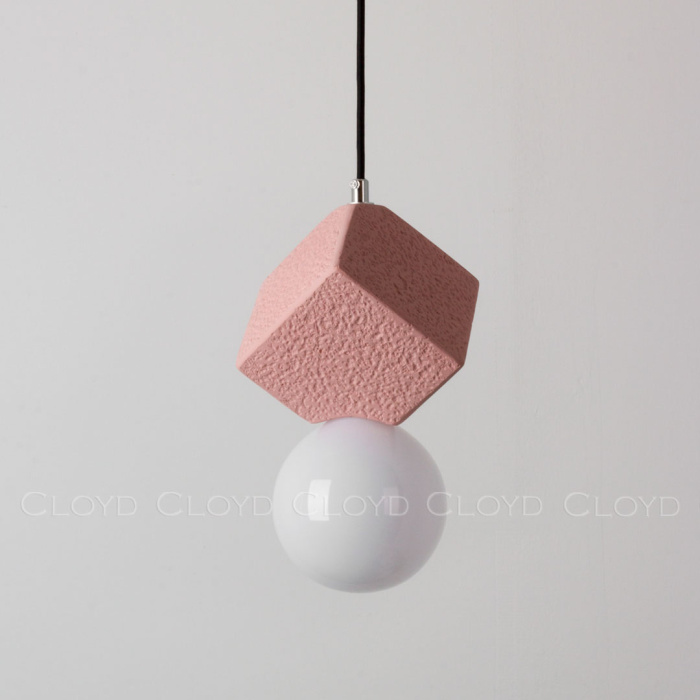 Подвесной светильник Cloyd AUSTA-B P1 / хром - розов.бетон (арт.11150)
