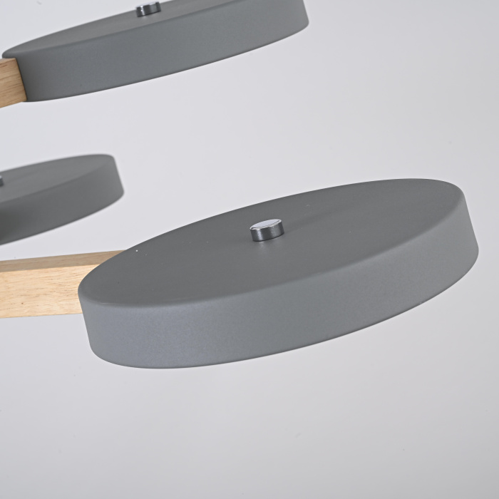 Подвесная люстра TURNA DBL L6 Gray ImperiumLoft