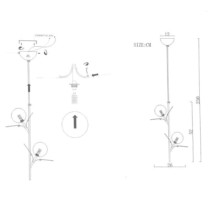 Подвесной светильник MATISSE ONE White 2 ImperiumLoft