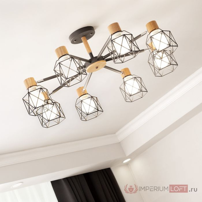 Потолочная люстра CORF B3 White 6 lamps ImperiumLoft