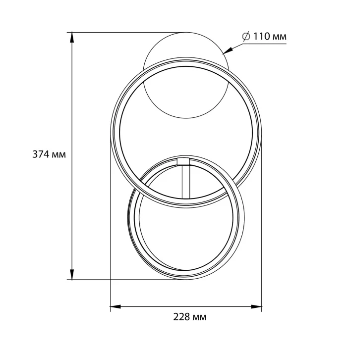 Настенный светильник RELATION ESCADA 10230/SG LED Black