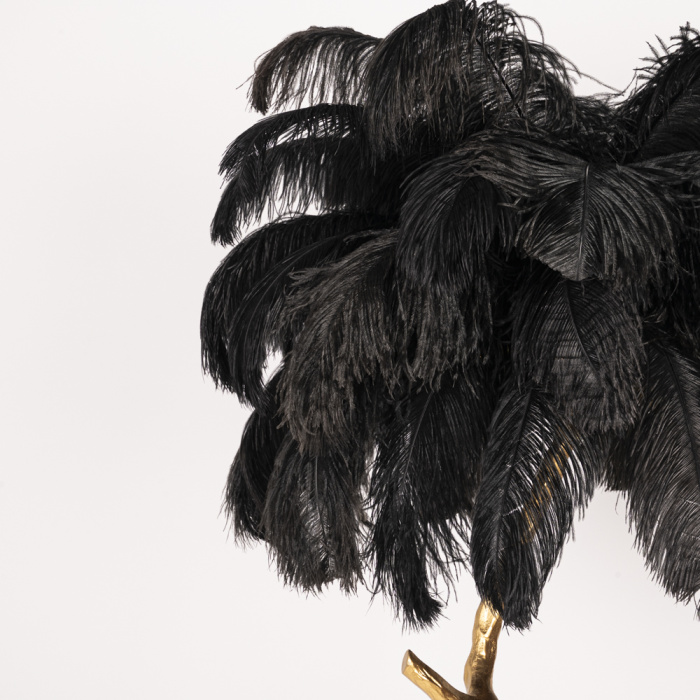 Торшер страусиные перья Feather Lamp A MODERN GRAND TOUR черный ImperiumLoft