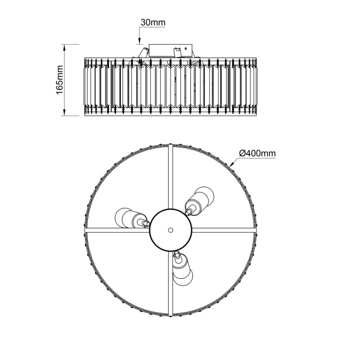 Потолочный светильник UNONA ESCADA 2116/3