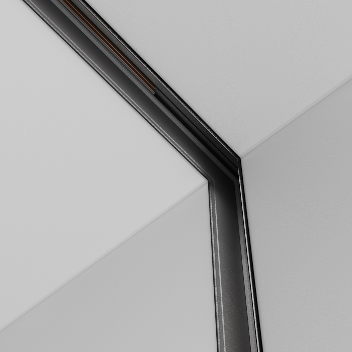 Коннектор угловой внутренний Exility встраиваемый под ГКЛ 12,5 мм, черный Maytoni TRA034ICL-42.12B