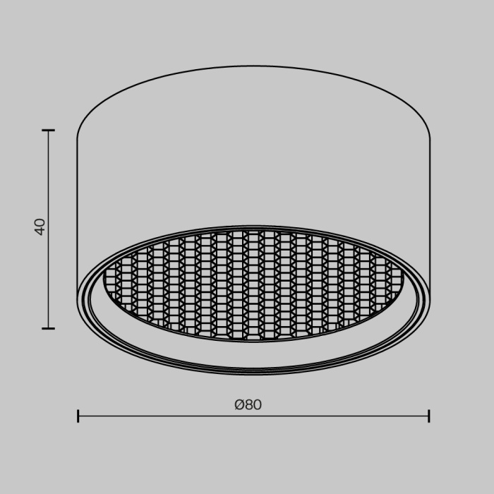 Потолочный светильник Maytoni Glare C122CL-L7-4K-B