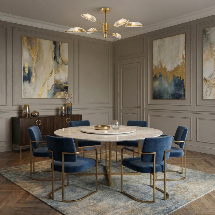 Люстра на штанге Freya Baret FR5420CL-08BS