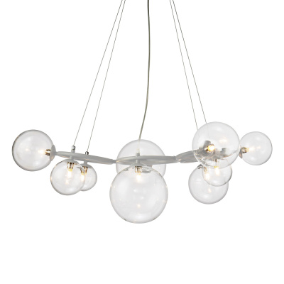 Подвесная люстра Delight Collection Wendt KG1202P-9 grey/clear