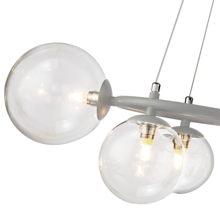 Подвесная люстра Delight Collection Wendt KG1202P-9 grey/clear