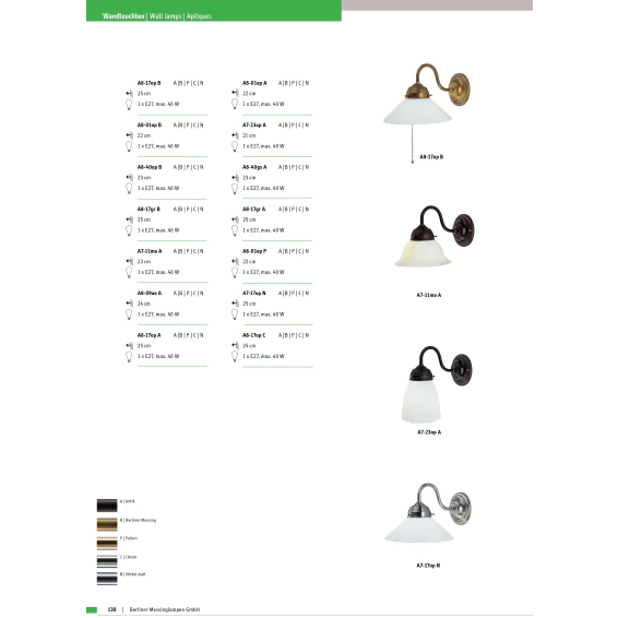 Бра Berliner Messinglampen A8-01opA