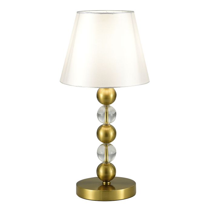 Прикроватная лампа ST-Luce латунь/белый E27 1*40W SL2003.304.01