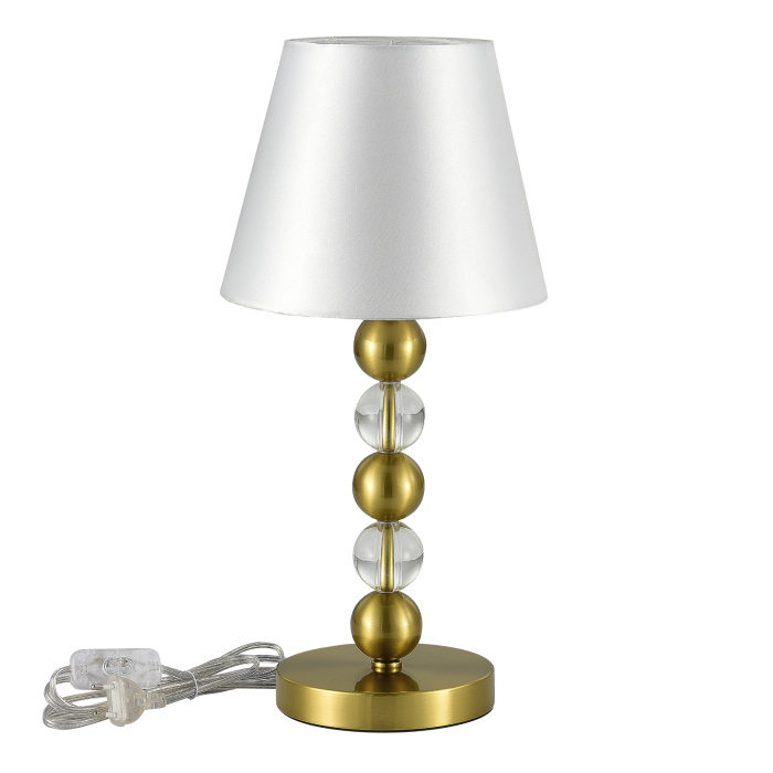 Прикроватная лампа ST-Luce латунь/белый E27 1*40W SL2003.304.01