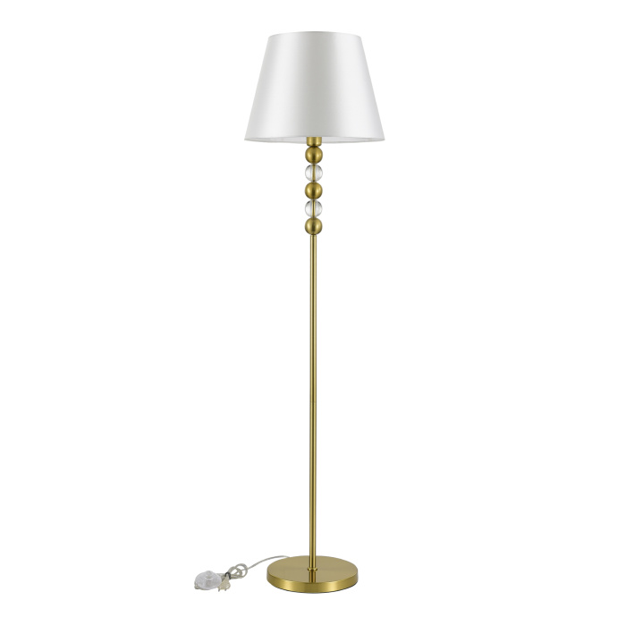 Светильник напольный ST-Luce латунь/белый E27 1*40W SL2003.305.01